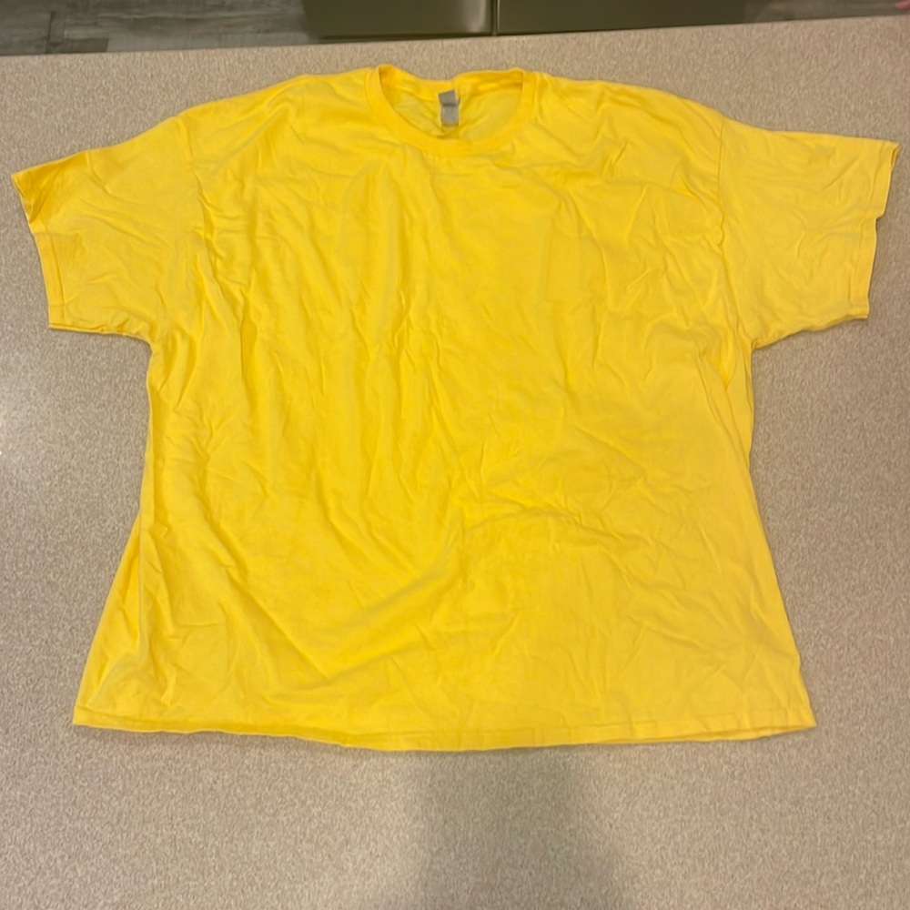 men’s 3XL yellow t-shirt
